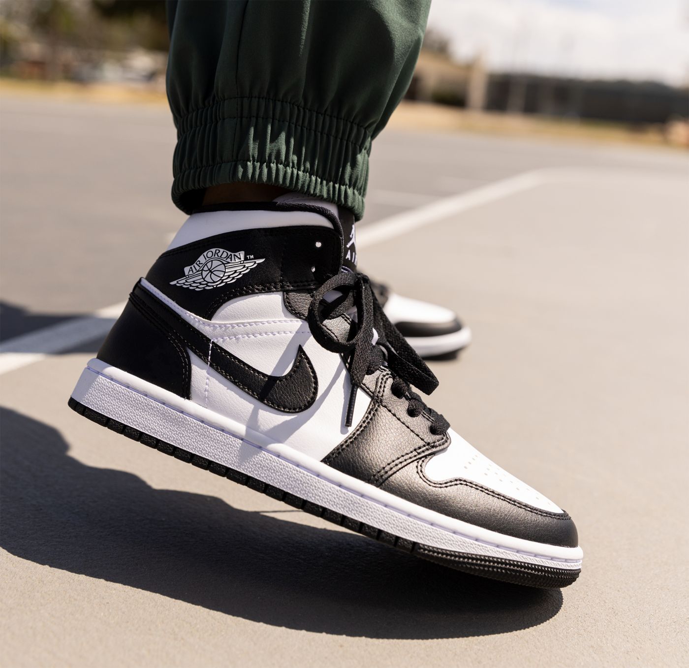 Women s Air Jordan 1 Mid Panda Dick s Sporting Goods